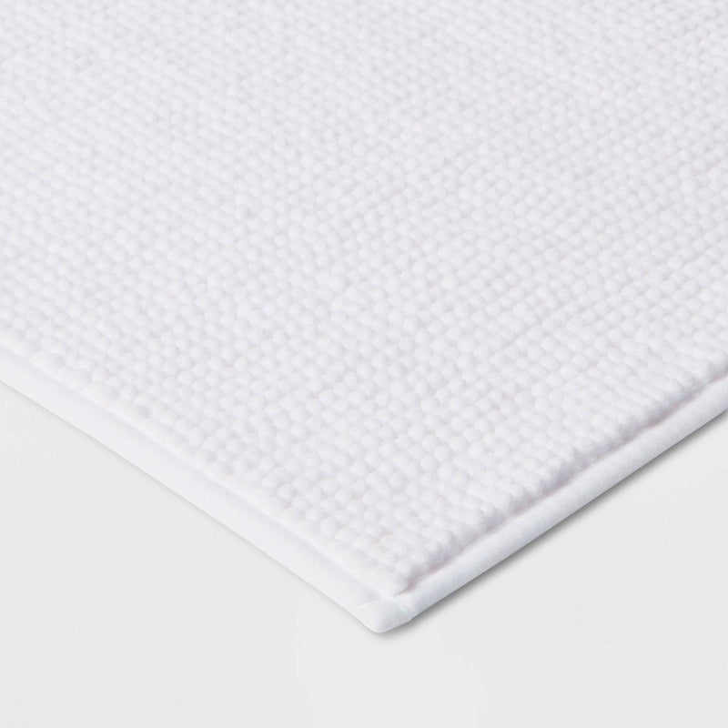 17"x24" Everyday Chenille Bath Rug White - Room Essentials