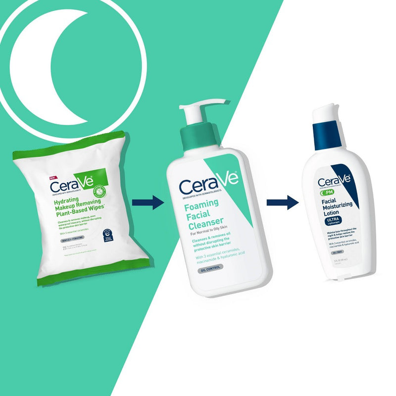 CeraVe Foaming Face Wash with Hyaluronic Acid and Niacinamide for Oily Skin - 3 fl oz