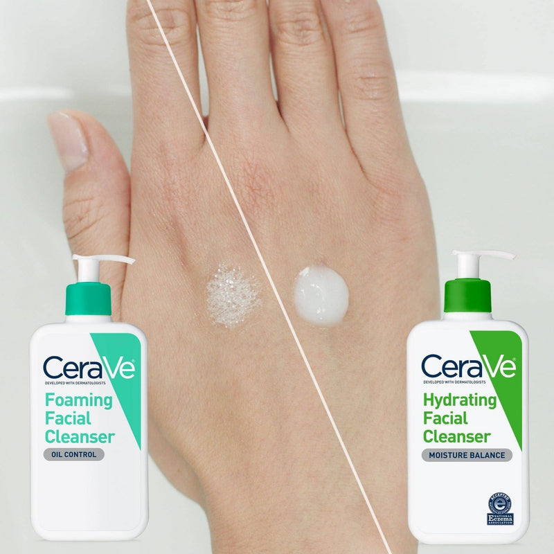 CeraVe Foaming Face Wash with Hyaluronic Acid and Niacinamide for Oily Skin - 3 fl oz