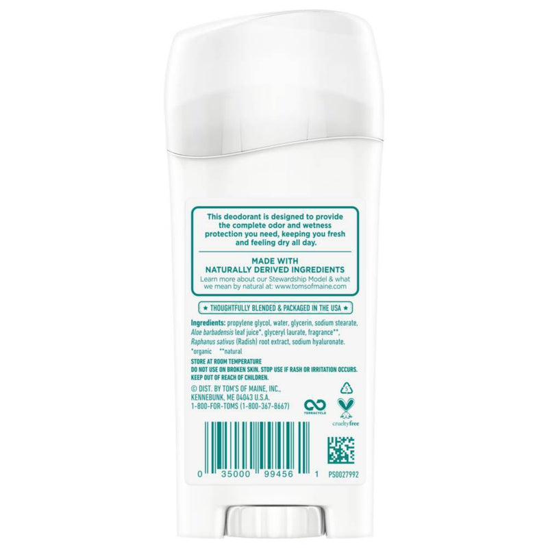 Tom's of Maine Complete Protection Deodorant - Rose & Vanilla - 2.25oz