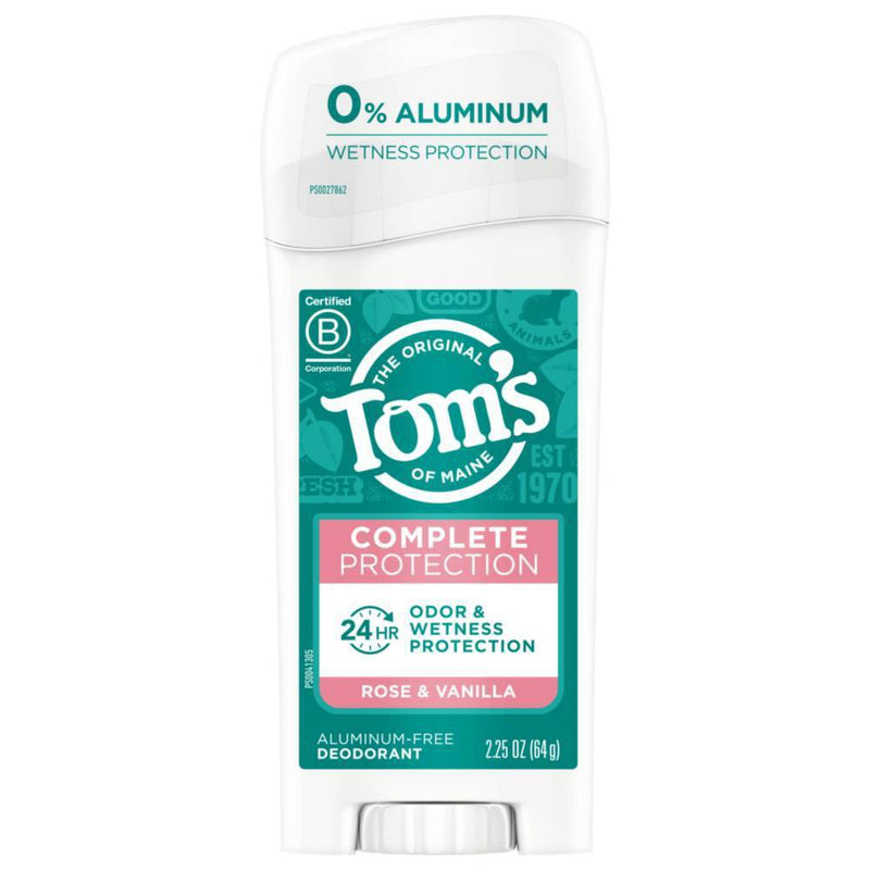 Tom's of Maine Complete Protection Deodorant - Rose & Vanilla - 2.25oz