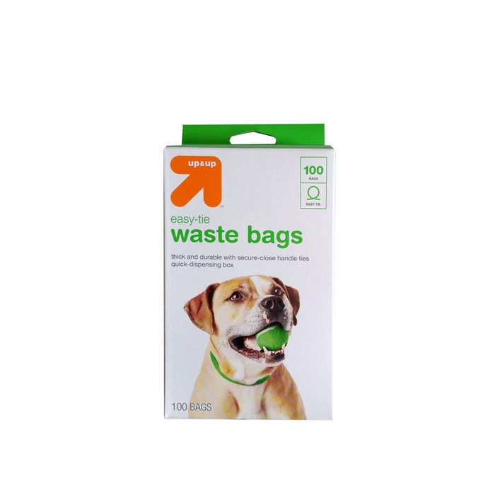 Fragrance Free Dog Waste Disposal Easy-Tie Handle Bags - 100ct - up & up