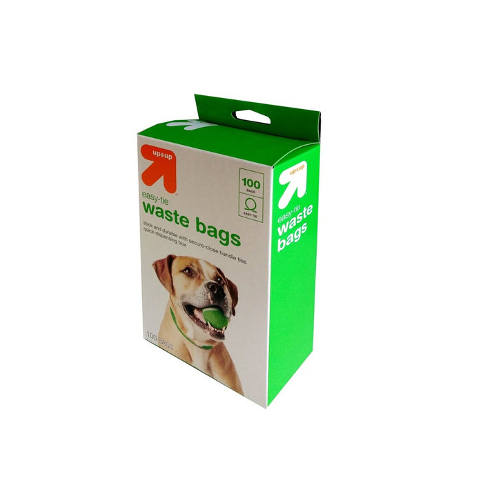 Fragrance Free Dog Waste Disposal Easy-Tie Handle Bags - 100ct - up & up