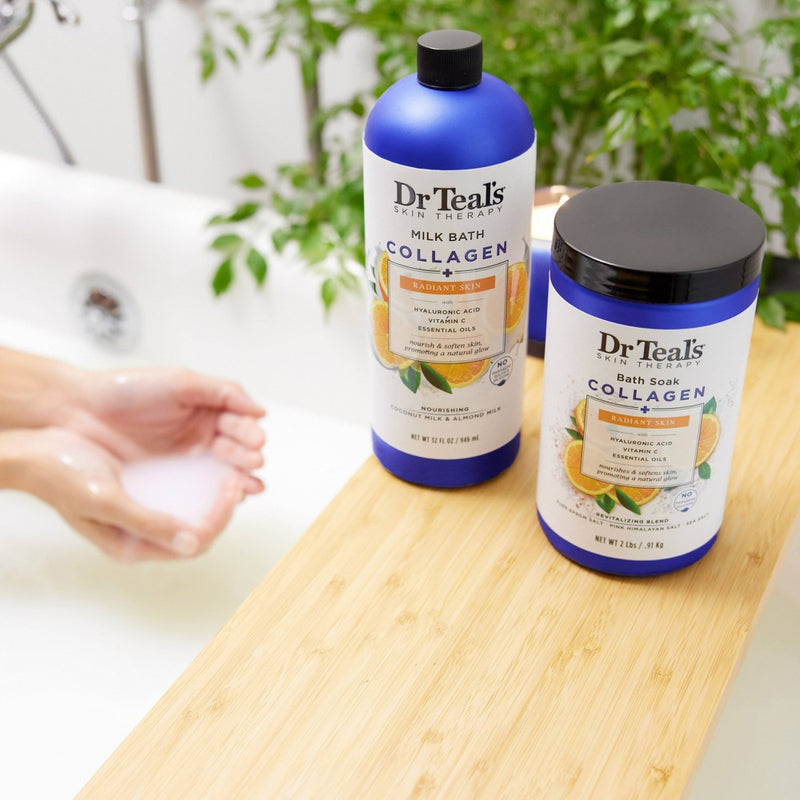 Dr Teal's Collagen Radiant Skin Orange & Cedar Milk Bath - 32 fl oz
