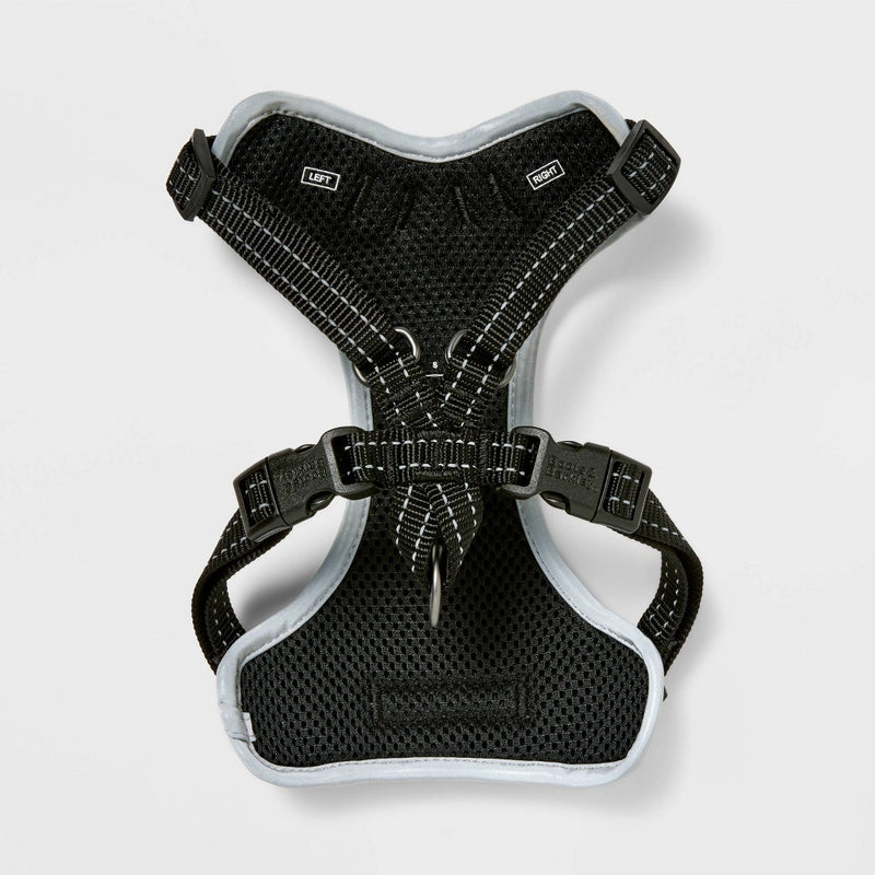 Ultimate Reflective and Adjustable Dog Harness - Black - S - Boots & Barkley