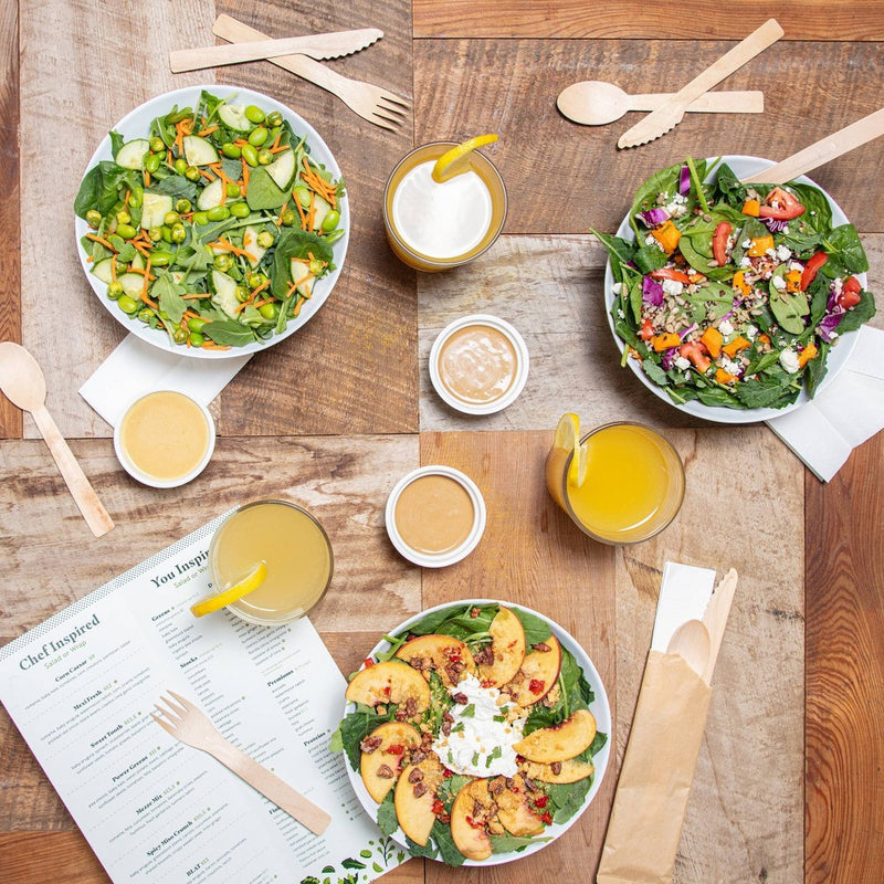 foodstiks Premium Compostable Disposable Wood Cutlery Forks - 24pc