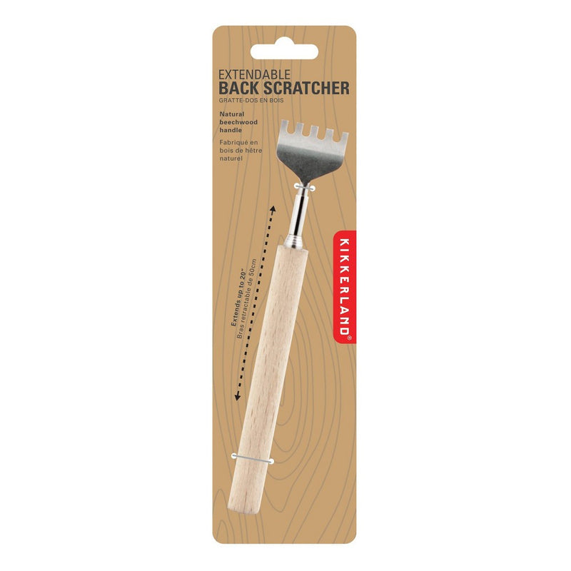 Extendable Back Scratcher with Wood Handle