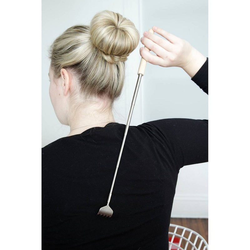 Extendable Back Scratcher with Wood Handle