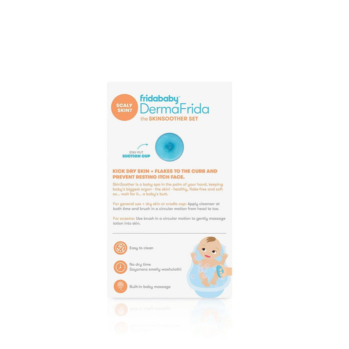 Frida Baby DermaFrida The SkinSoother Baby Bath Silicone Brush - 2pk