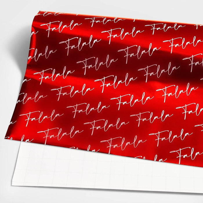 25 sq ft 'Fa La La' Gift Wrap Red - Wondershop