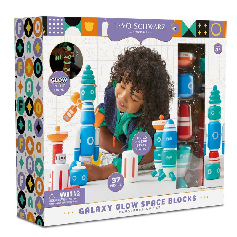 FAO Schwarz Galaxy Glow Space Blocks Construction Set