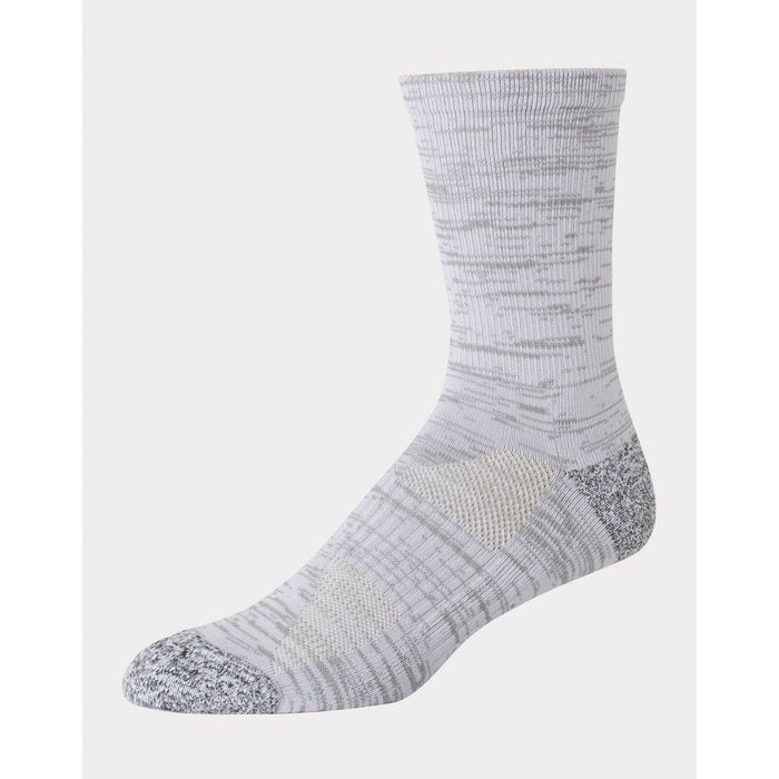 Hanes Premium Men's Performance Filament Crew Socks 4pk - Gray 6-12