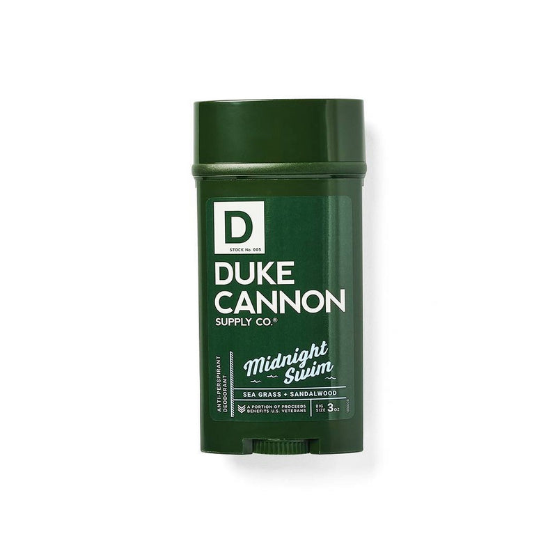 Duke Cannon Antiperspirant & Deodorant - Midnight Swim - Maximum-Strength Antiperspirant for Men - Scented - 3 oz