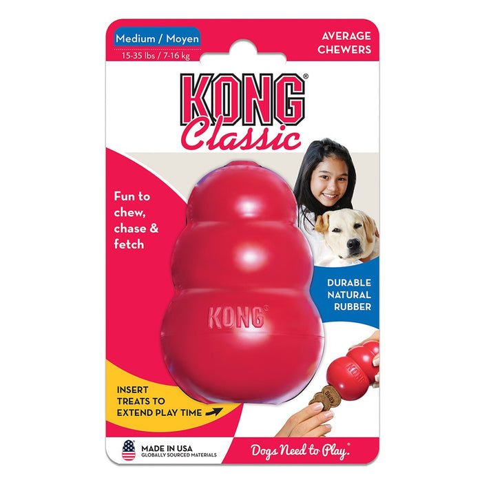 KONG Refillable Classic Chew Dog Toy - M