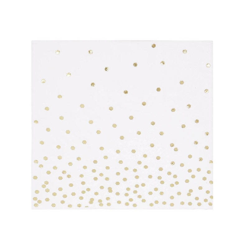 30ct Disposable Lunch Napkins with Foil Gold - Spritz