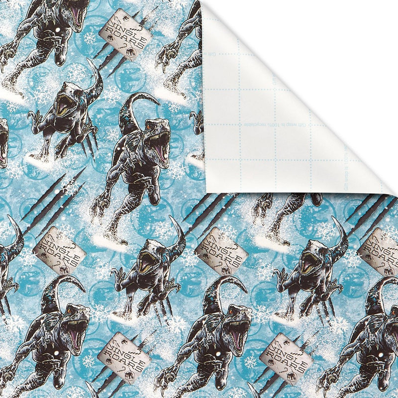 40 sq ft Jurassic World Gift Wrap Blue (LOCAL PICKUP ONLY)