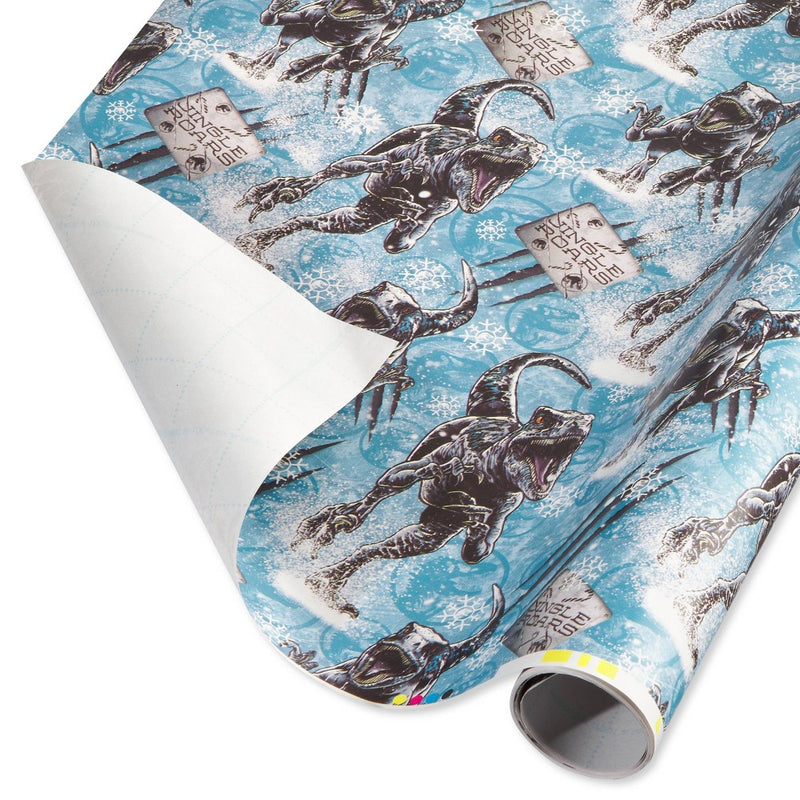 40 sq ft Jurassic World Gift Wrap Blue (LOCAL PICKUP ONLY)