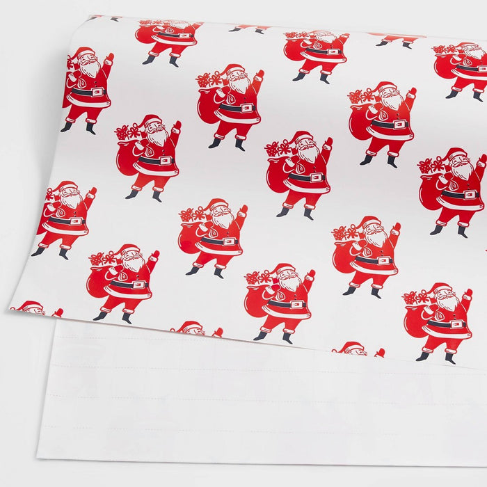 25 sq ft Santa Gift Wrap - Wondershop