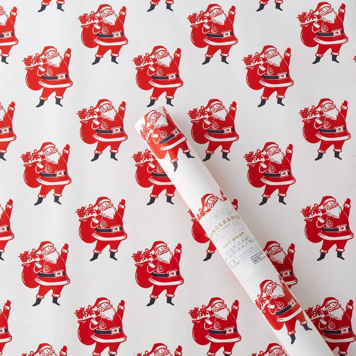 25 sq ft Santa Gift Wrap - Wondershop