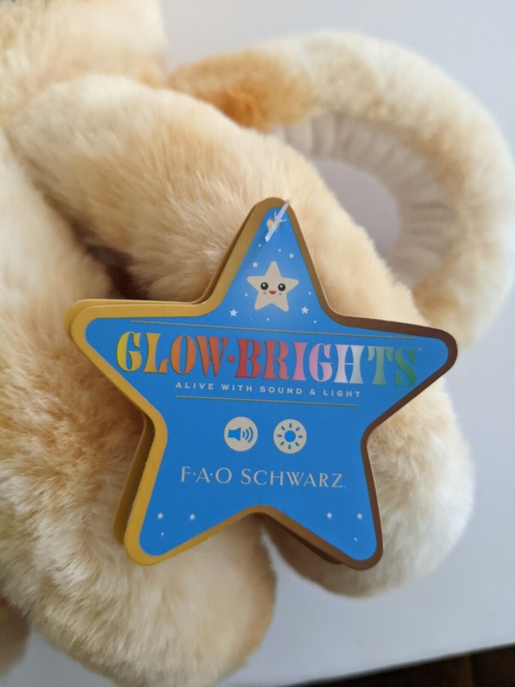 FAO Schwarz 12" Glow Brights LED with Sound Octopus Toy Plush
