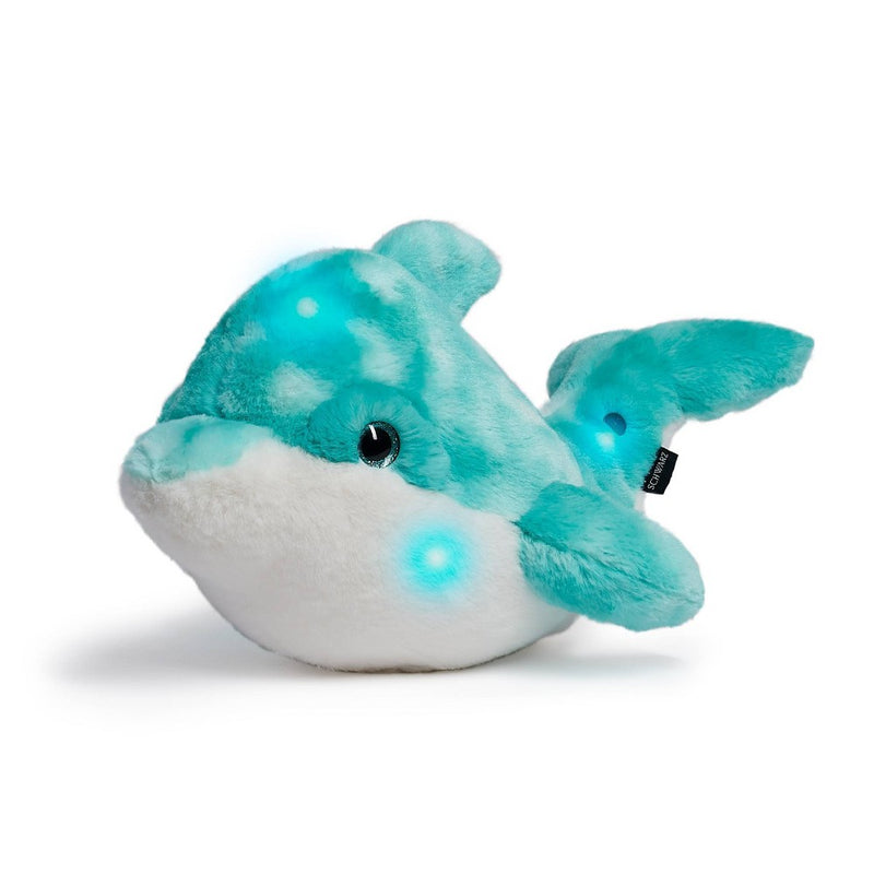 FAO Schwarz 17" Glow Brights LED with Sound Dolphin Toy Plush