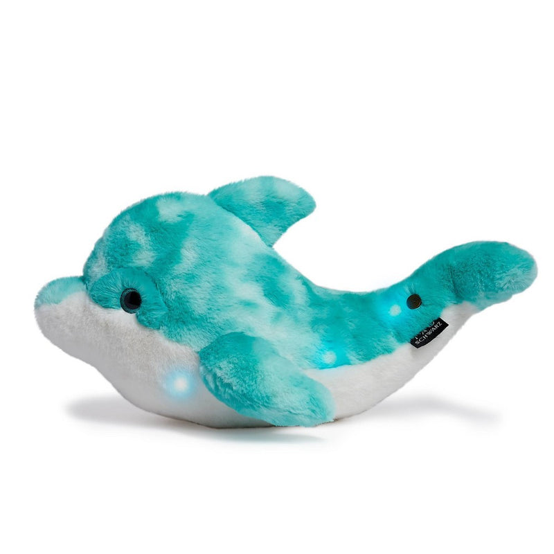 FAO Schwarz 17" Glow Brights LED with Sound Dolphin Toy Plush