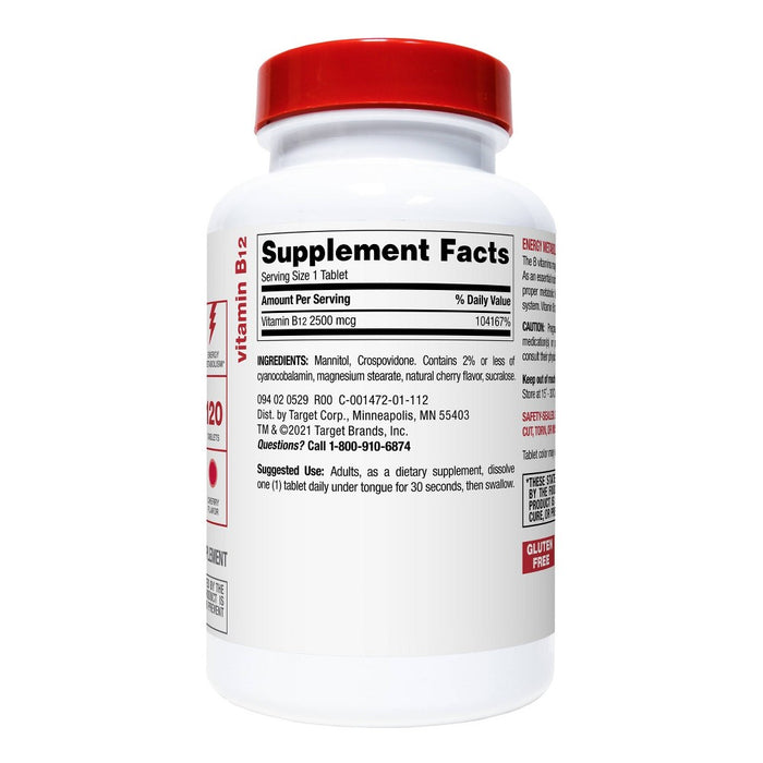 Vitamin B12 2500mcg Quick Dissolve Tablets - Cherry Flavor - 120ct - up & up