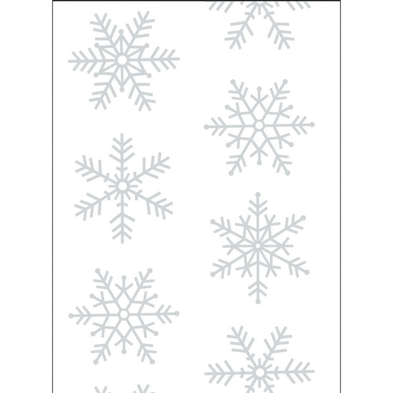 20 sq ft Roll Wrap Foil White Snowflakes Silver (LOCAL PICKUP ONLY)