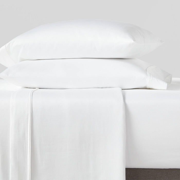 Queen 400 Thread Count Performance Fitted Sheet White - Threshold