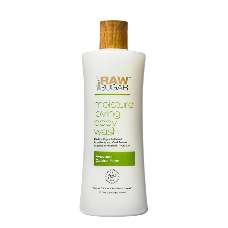 Raw Sugar Avocado and Cactus Pear Moisture Loving Body Wash - 25 fl oz