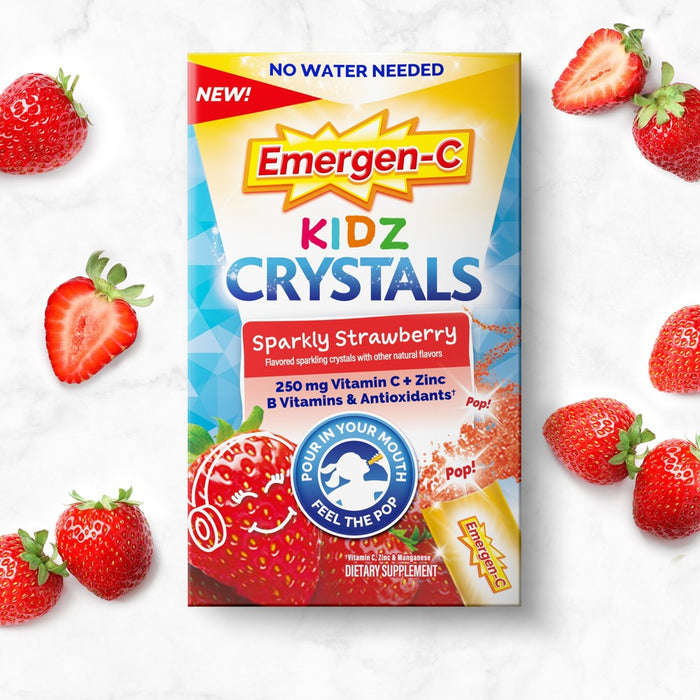 Emergen-C Kidz On-The-Go Immune Support with Vitamin C - Sparkly Strawberry - 28ct
