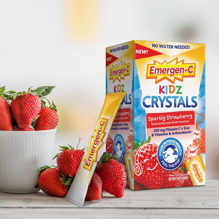 Emergen-C Kidz On-The-Go Immune Support with Vitamin C - Sparkly Strawberry - 28ct