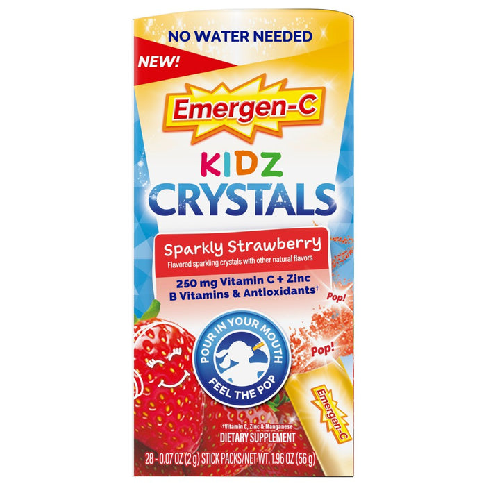 Emergen-C Kidz On-The-Go Immune Support with Vitamin C - Sparkly Strawberry - 28ct