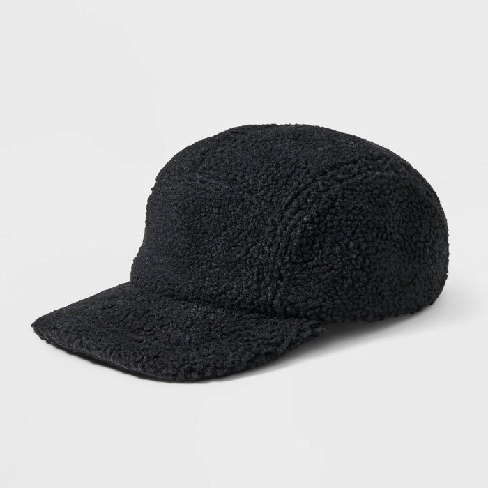 Men's Sherpa 5 Panel Baseball Hat - Original Use Black