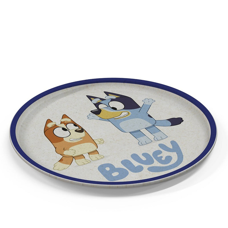 Zak Designs 'Bluey' 2pk 8" Melamine Bamboo Dining Plate Set