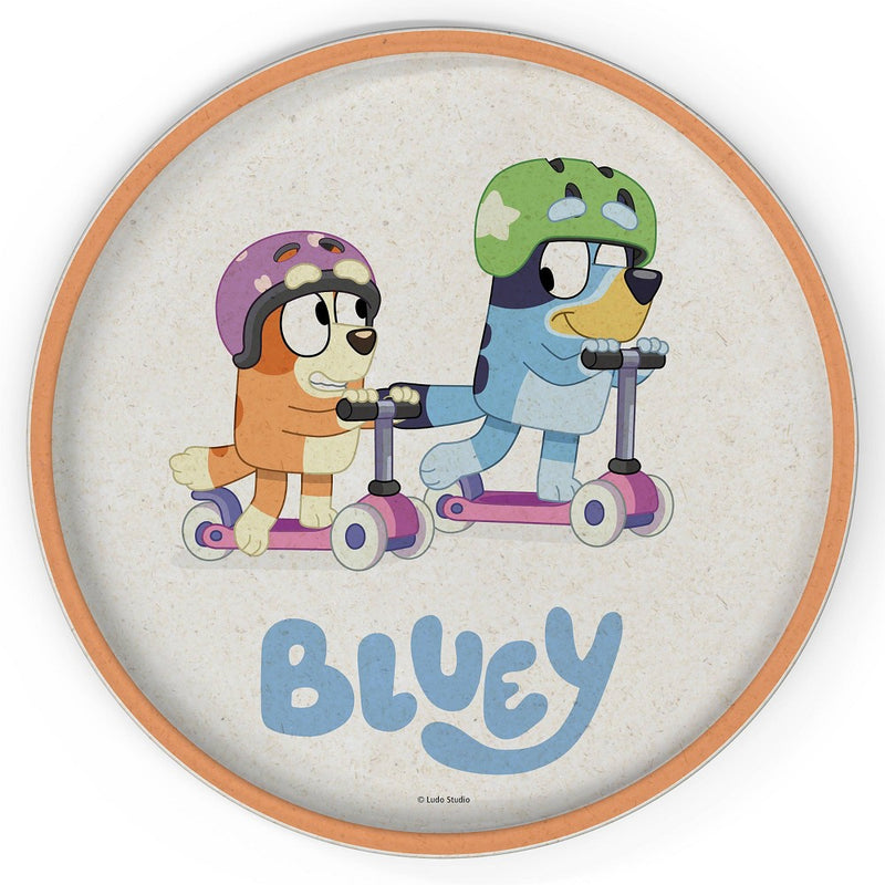Zak Designs 'Bluey' 2pk 8" Melamine Bamboo Dining Plate Set
