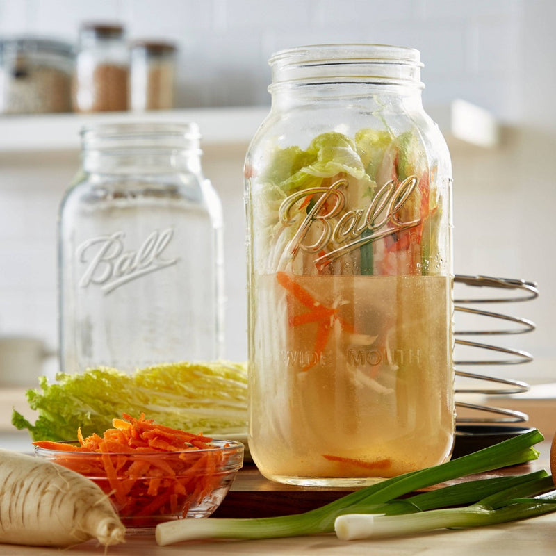 Ball 64oz Glass 6pk Wide Mouth Half Gallon Canning Jars Clear