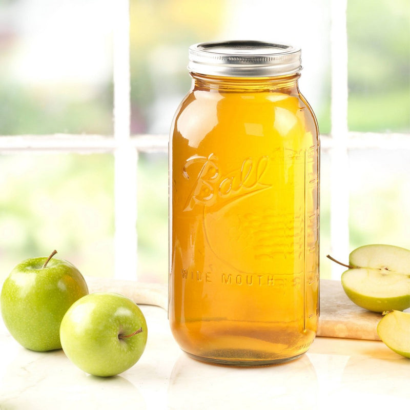 Ball 64oz Glass 6pk Wide Mouth Half Gallon Canning Jars Clear