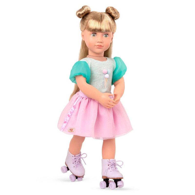 Our Generation Ice Cream Outfit with Roller Skates for 18" Dolls - Scoopalicious