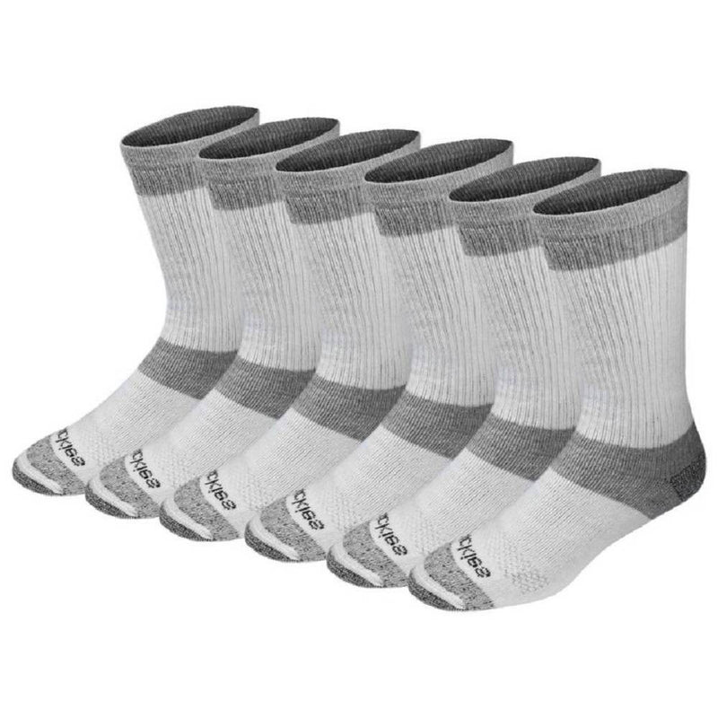 Dickies Men's Max Cushion Crew Socks 6pk - White 10-12