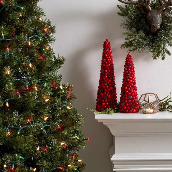 100ct Incandescent Smooth Mini Christmas String Lights Red/Green/White with Green Wire - Wondershop