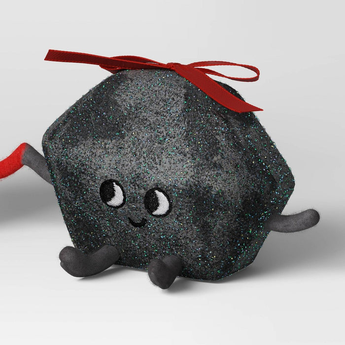 Felt Stocking and Coal Christmas Figurine Set - Wondershop Red/Gray