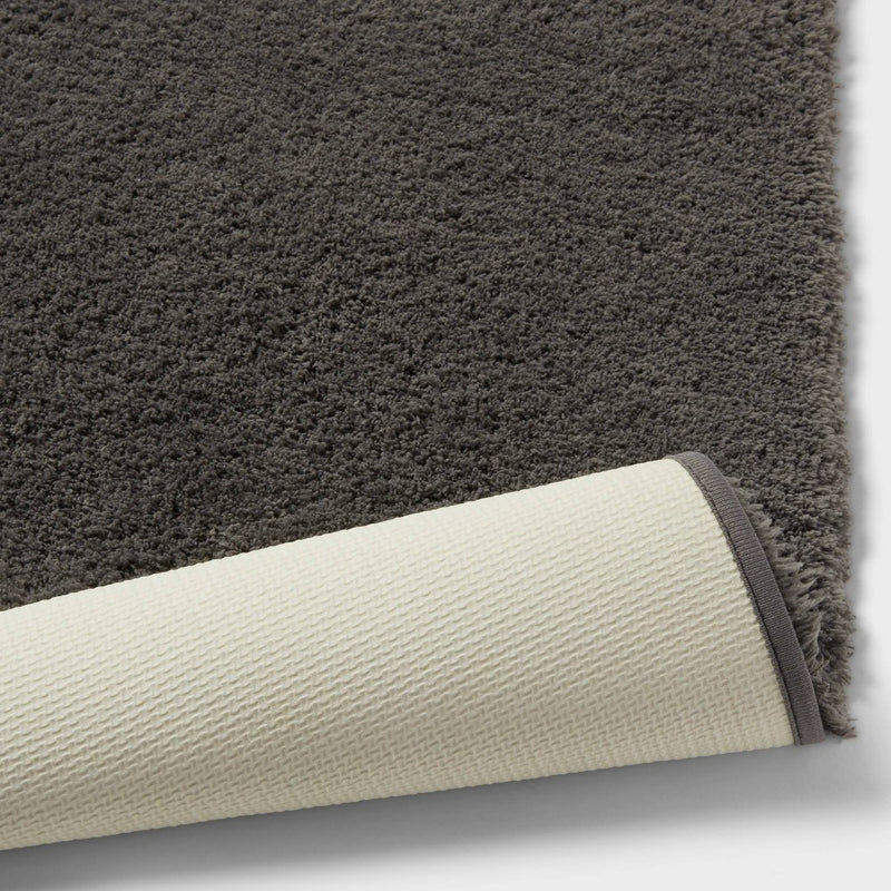 24"x40" Spa Plush Bath Rug Dark Gray - Threshold