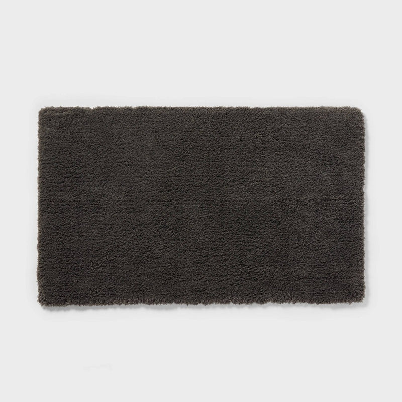 24"x40" Spa Plush Bath Rug Dark Gray - Threshold