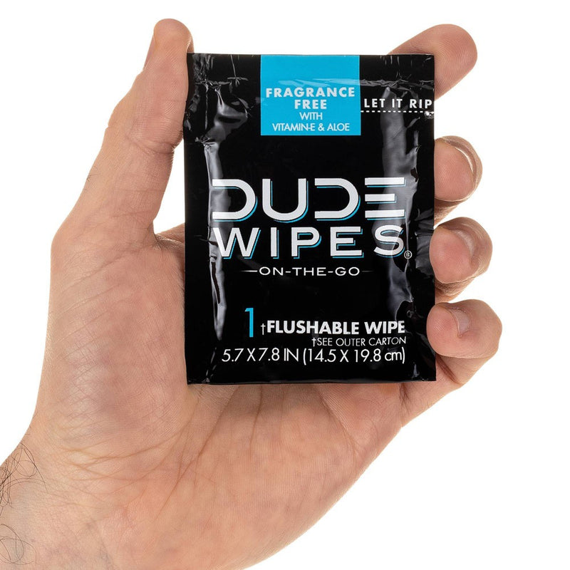 Dude Wipes Fragrance Free On-The-Go Flushable Personal Wipes - 30ct