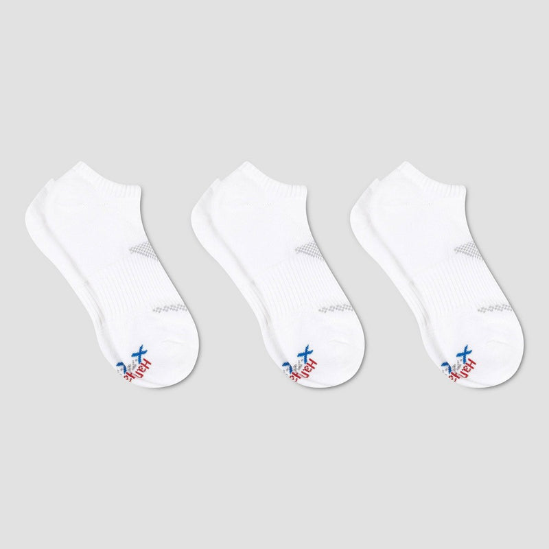 Men's Hanes Premium Performance Power Cool No Show Socks 3pk - White 6-12