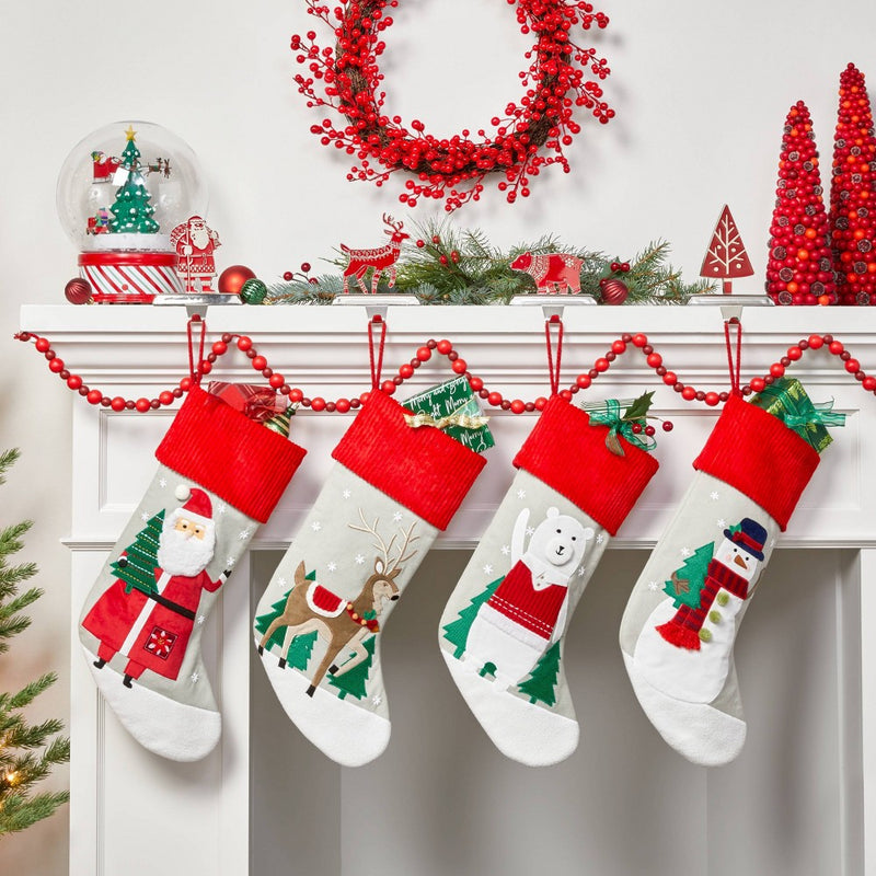 20" Santa Christmas Stocking - Wondershop