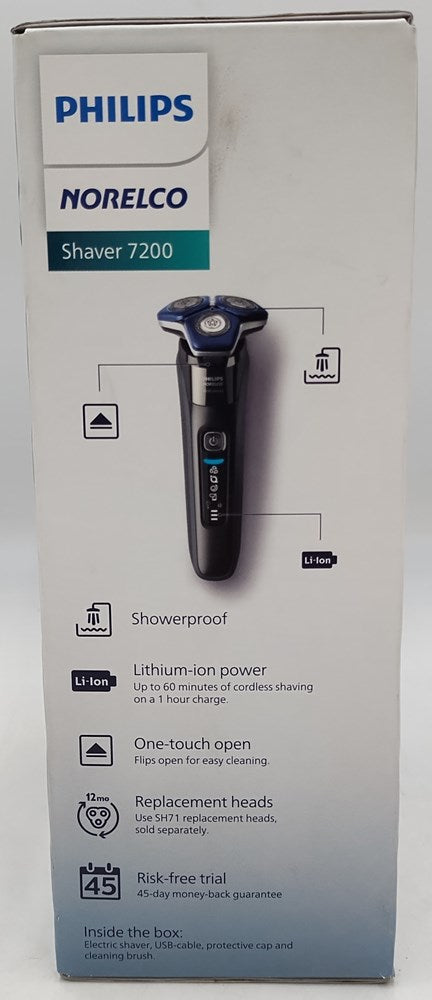 Philips Norelco Series 7200 Wet & Dry Men's Rechargeable Electric Shaver - S7887/82