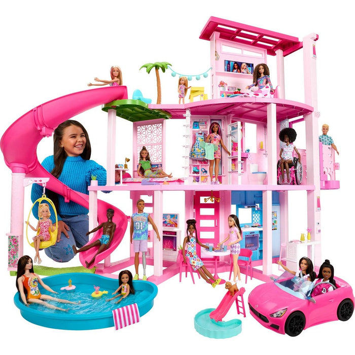 Barbie Dreamhouse Pool Party Doll House with 75+ pc, 3 Story Slide (LOCAL PICKUP ONLY)