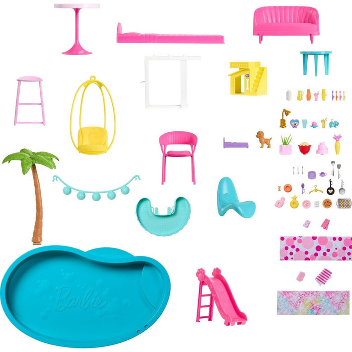 Barbie Dreamhouse Pool Party Doll House with 75+ pc, 3 Story Slide (LOCAL PICKUP ONLY)